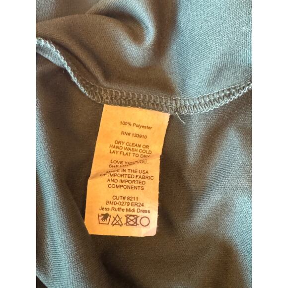 Show Me Your Mumu Jess Ruffle Midi Dress Size XS - Picture 4 of 5